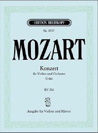 Violinkonzert Nr.3 G-Dur KV 216 Klavierauszug (Eisen/Breig)