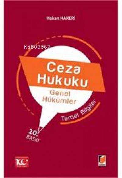 Ceza Hukuku Genel Hükümler