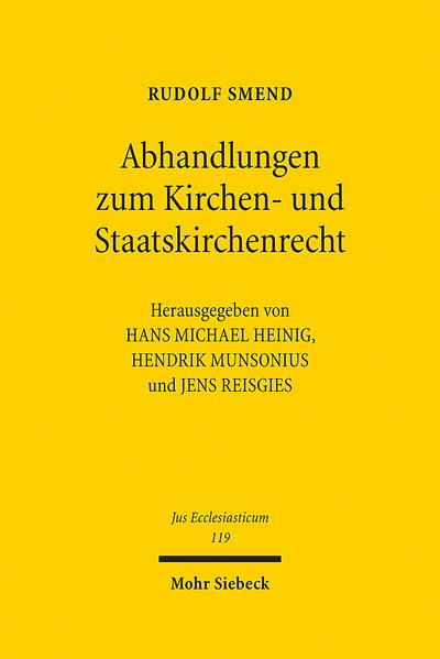 Abhandlungen zum Kirchen- und Staatskirchenrecht