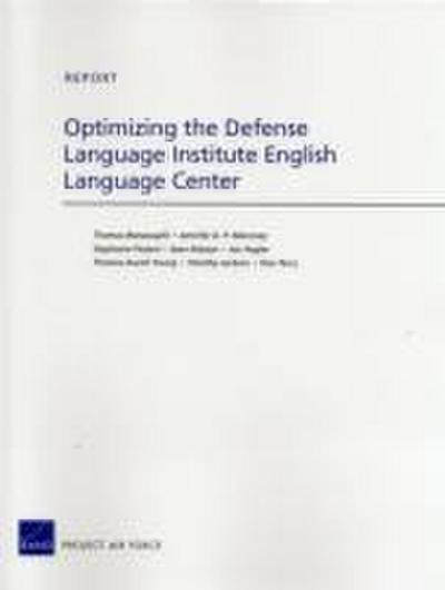 Optimizing the Defense Language Institute English Language Center
