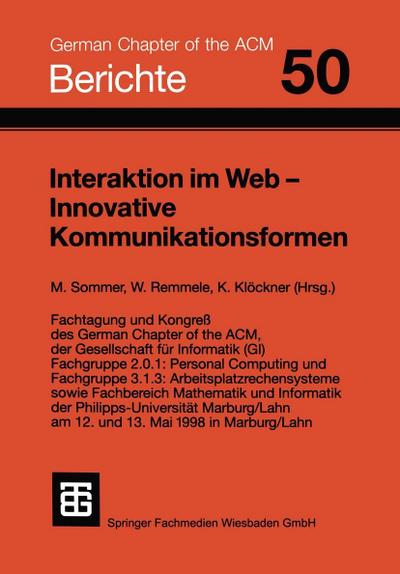 Interaktion im Web - Innovative Kommunikationsformen