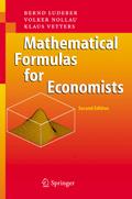 Mathematical Formulas for Economists