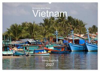 Vietnam - Momente einer Reise (Wandkalender 2027 DIN A2 quer), CALVENDO Monatskalender