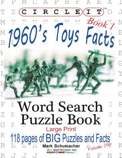 Circle It, 1960s Toys Facts, Book 1, Word Search, Puzzle Book