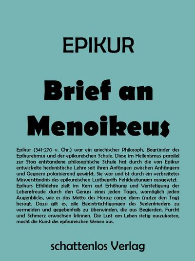 Brief an Menoikeus