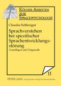 Sprachverstehen bei spezifischer Sprachentwicklungsstörung