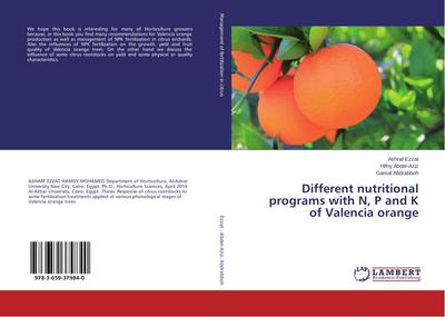Different nutritional programs with N, P and K of Valencia orange