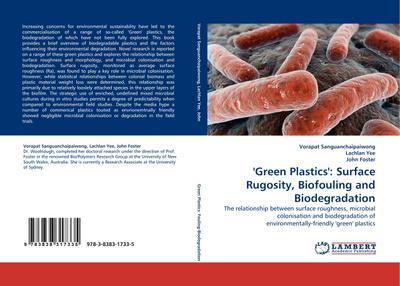 ’’Green Plastics’’: Surface Rugosity, Biofouling and Biodegradation