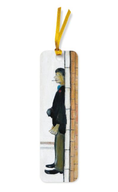 10er-Verpackungseinheit Lesezeichen: L. S. Lowry, Mann an der Wand lehnend