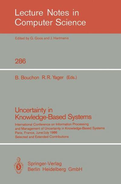 Uncertainty in Knowledge-Based Systems