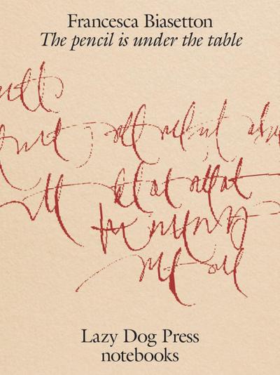 The pencil is under the table