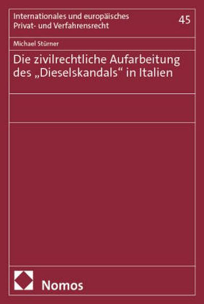 Die zivilrechtliche Aufarbeitung des "Dieselskandals" in Italien