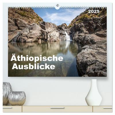 Äthiopische Ausblicke (hochwertiger Premium Wandkalender 2025 DIN A2 quer), Kunstdruck in Hochglanz