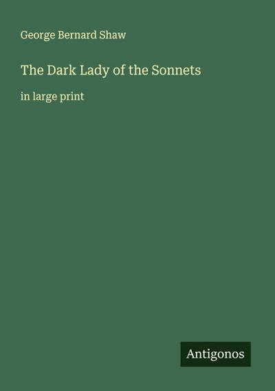 The Dark Lady of the Sonnets