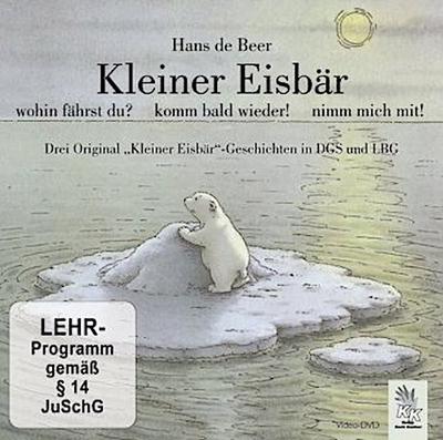 Kleiner Eisbär mit Gebärdensprache