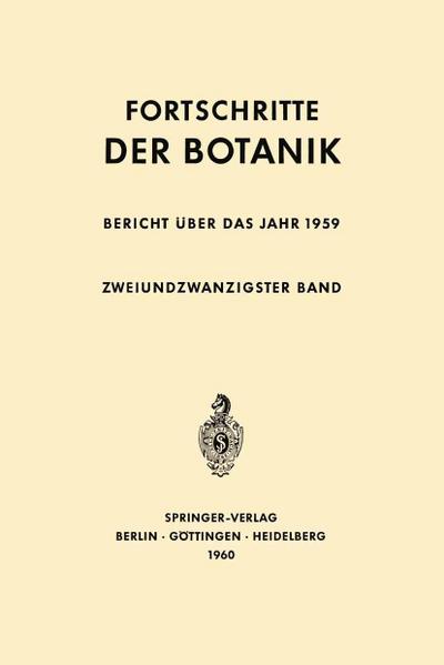 Bericht über das Jahr 1959