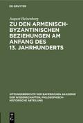 Zu den armenisch-byzantinischen Beziehungen am Anf