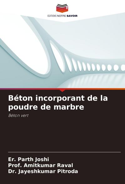 Béton incorporant de la poudre de marbre
