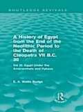 History of Egypt from the End of the Neolithic Per