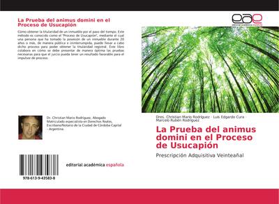 La Prueba del animus domini en el Proceso de Usucapión