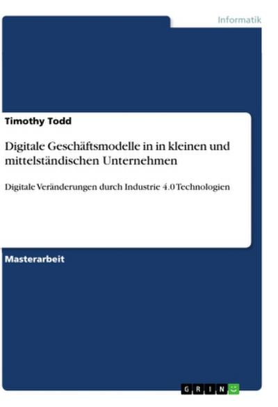Digitale Geschäftsmodelle in in kleinen und mittelständischen Unternehmen