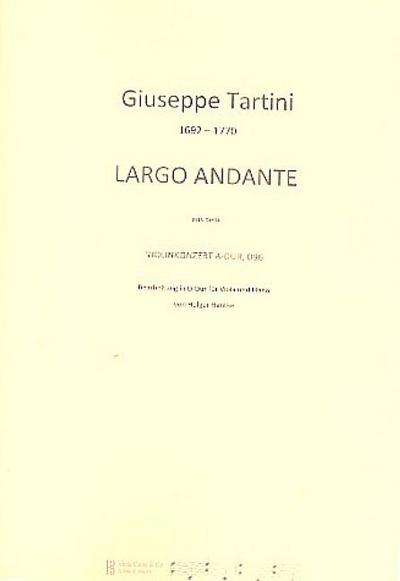 Largo andante D-Dur D96für Viola und Klavier