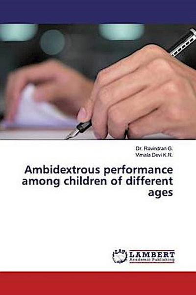 Ambidextrous performance among children of different ages