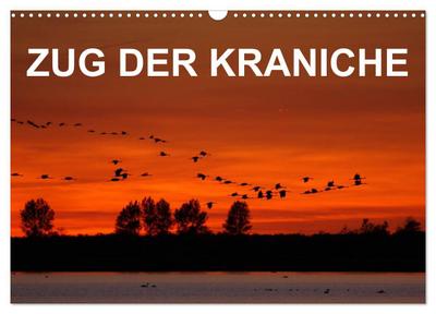 Zug der Kraniche (Wandkalender 2026 DIN A3 quer), CALVENDO Monatskalender