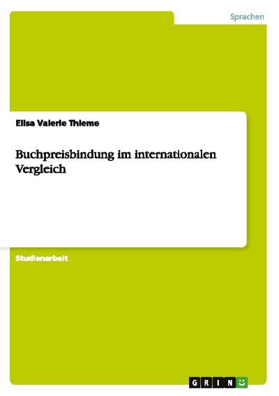 Buchpreisbindung im internationalen Vergleich