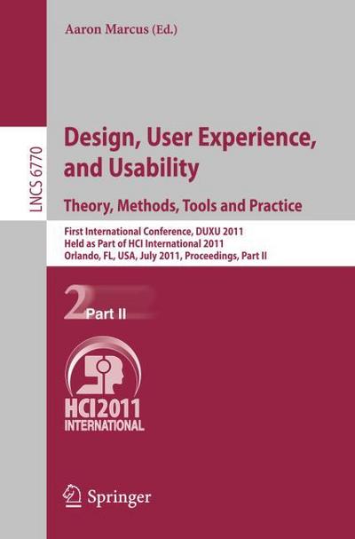 Design, User Experience, and Usability.Theory, Methods, Tools and Practice