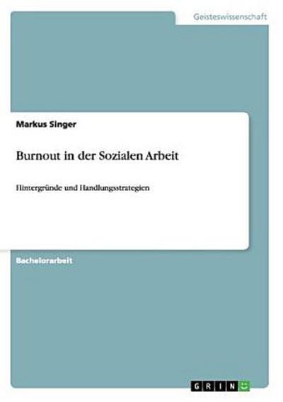 Burnout in der Sozialen Arbeit