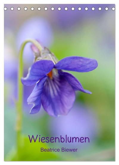Wiesenblumen (Tischkalender 2024 DIN A5 hoch), CALVENDO Monatskalender