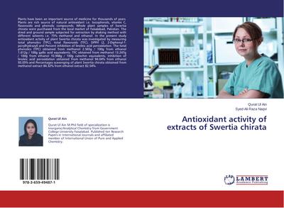 Antioxidant activity of extracts of Swertia chirata