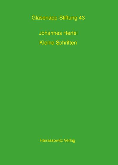 Hertel, J: Kleine Schriften