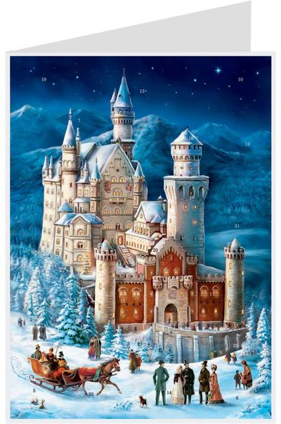 Postkarten- Adventskalender "Neuschwanstein"