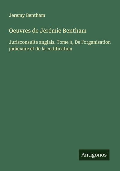 Oeuvres de Jérémie Bentham