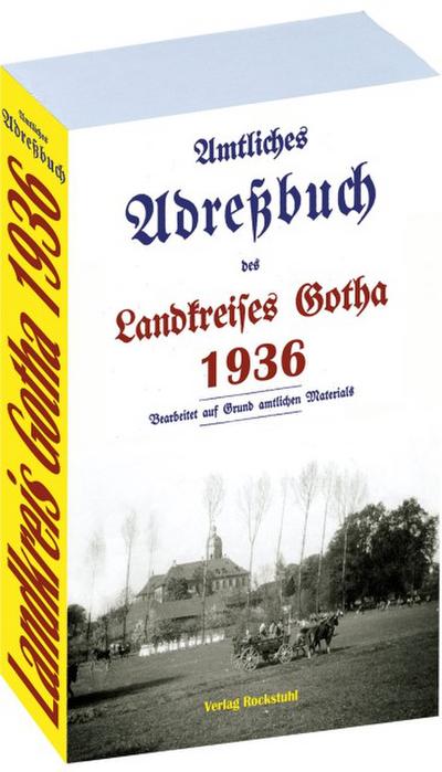 Adreßbuch des Landkreises Gotha 1936
