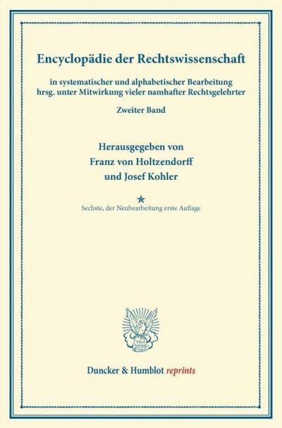 Encyklopädie der Rechtswissenschaft