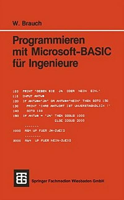Programmieren mit Microsoft-BASIC für Ingenieure