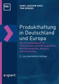Produkthaftung in Deutschland und Europa