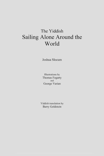 The Yiddish Sailing Alone Around the World