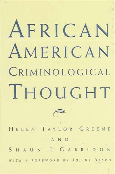 African American Criminological Thought