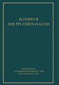 Allgemeine Methoden der Pflanzenanalyse