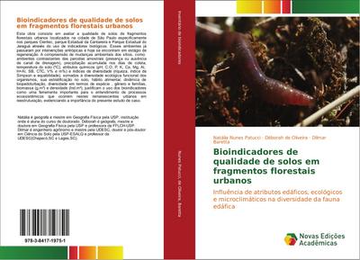 Bioindicadores de qualidade de solos em fragmentos florestais urbanos