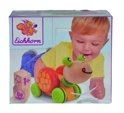 Eichhorn 100005553 Nachziehtier, Schildkröte Spielzeug, Bunt