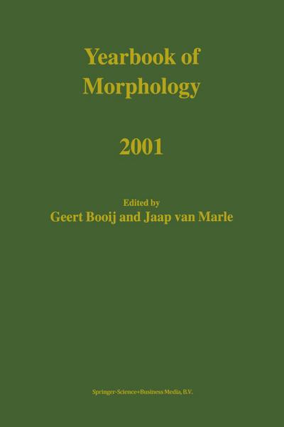 Yearbook of Morphology 2001