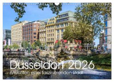 Düsseldorf - Ansichten einer faszinierenden Stadt (Wandkalender 2026 DIN A3 quer), CALVENDO Monatskalender