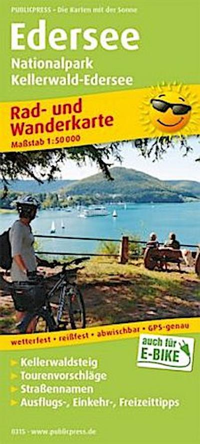 Edersee, Nationalpark Kellerwald-Edersee 1:50 000