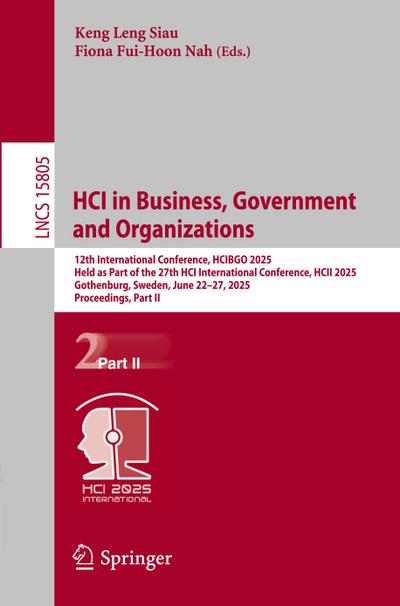 HCI in Business, Government and Organizations