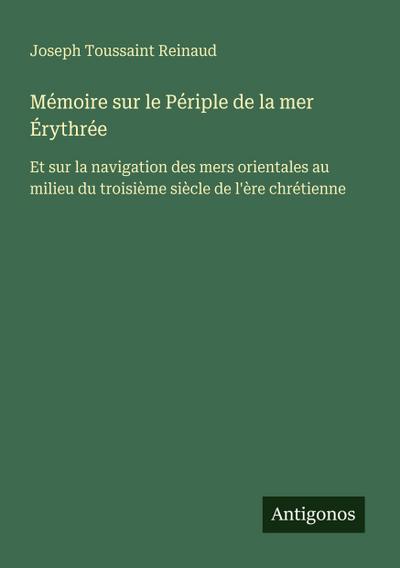 Mémoire sur le Périple de la mer Érythrée